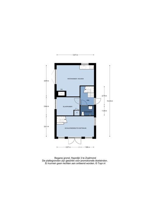 Haardijk 3, Zoelmond plattegrond-