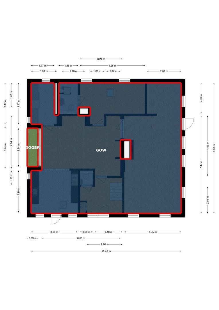 Weerseloseweg 271, Enschede plattegrond-1