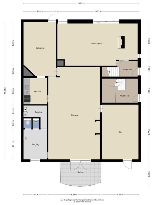 H.W. Iordensweg 91, Wilp plattegrond-