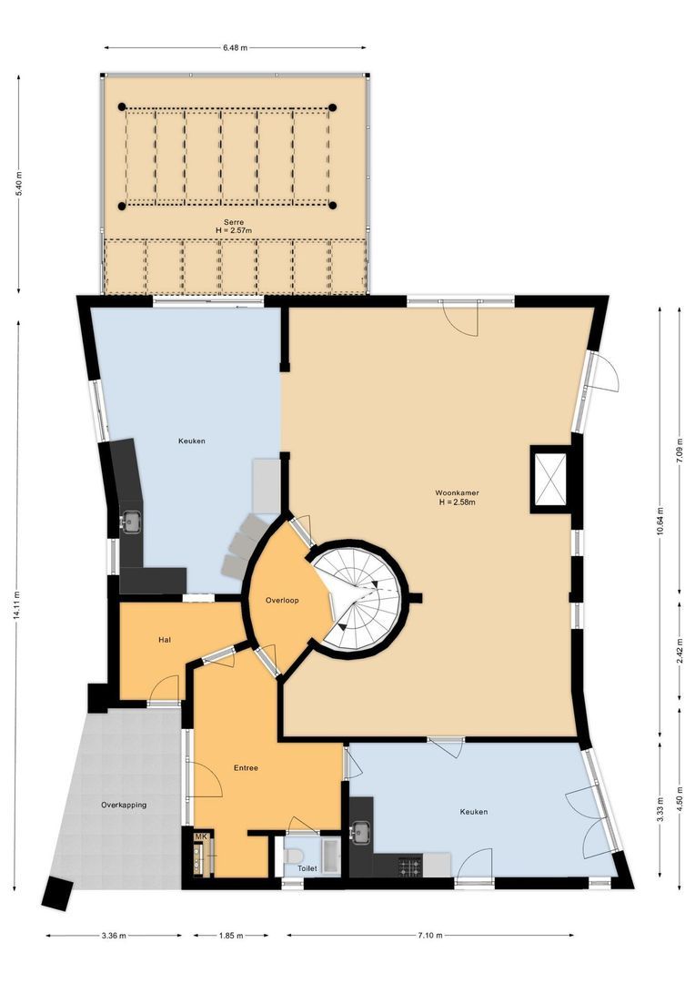 Weg over de Plaats 4, Doornspijk plattegrond-6