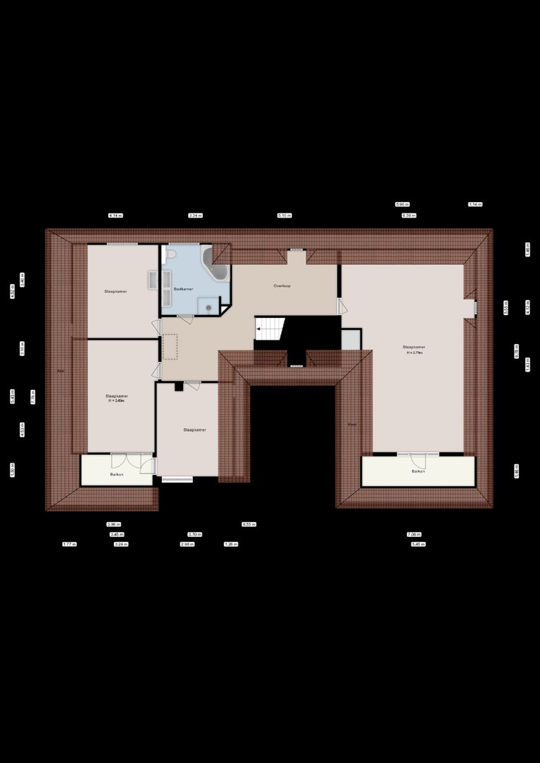 Falkenburgerf 1, Ommen plattegrond-5