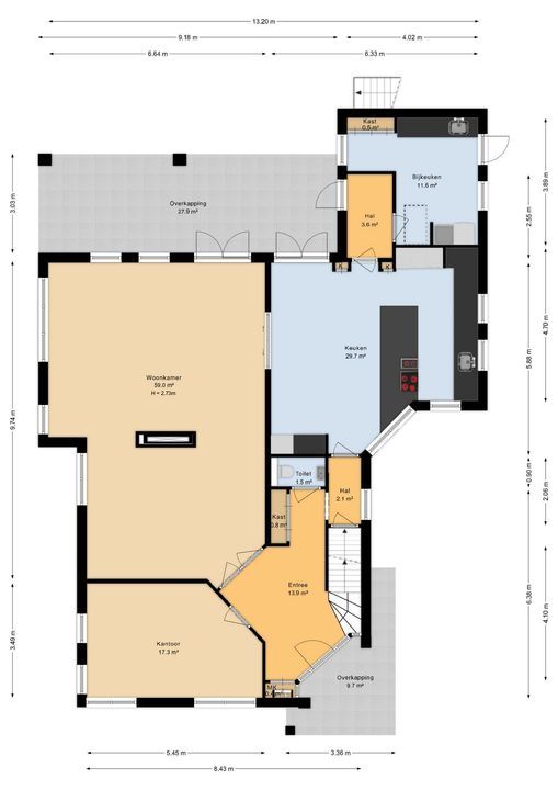 Leurikslaan 14, Enschede plattegrond-