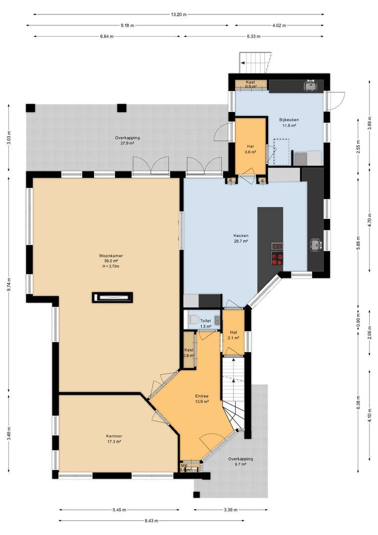 Leurikslaan 14, Enschede plattegrond-0