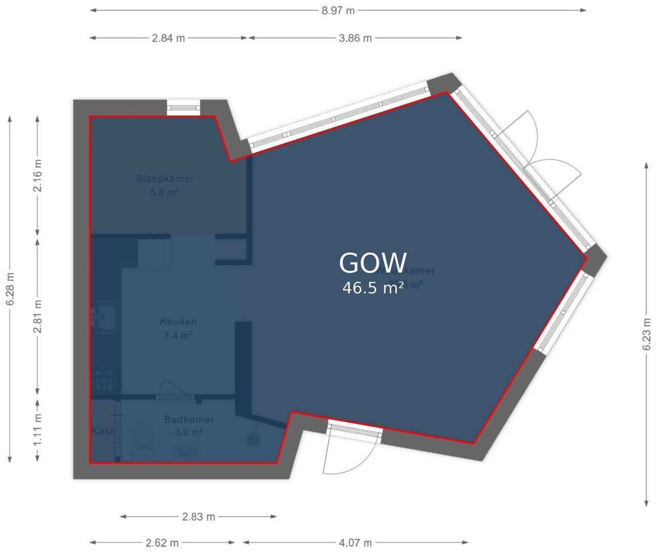 Kleine Veerweg 14, Zwolle plattegrond-7