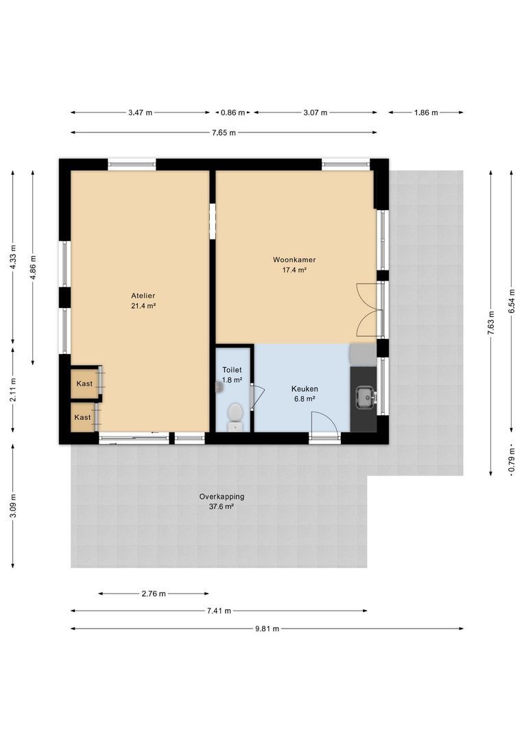 Kleine Veerweg 14, Zwolle plattegrond-8