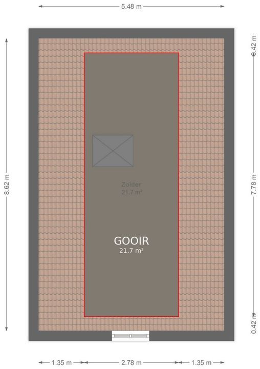 Kleine Veerweg 14, Zwolle plattegrond-