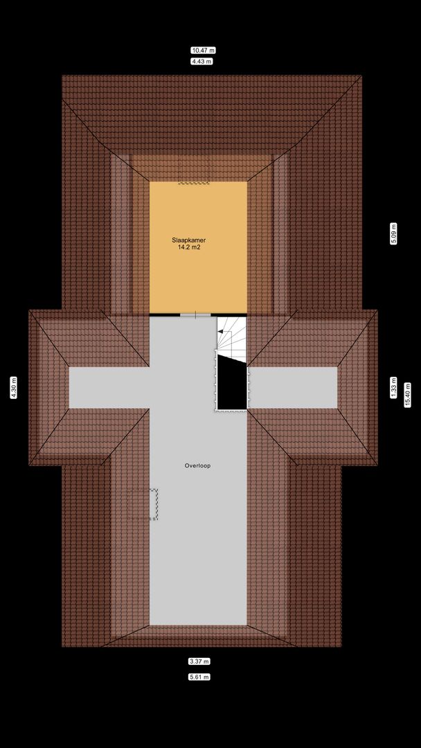 Elperstraat 8, Westerbork plattegrond-2