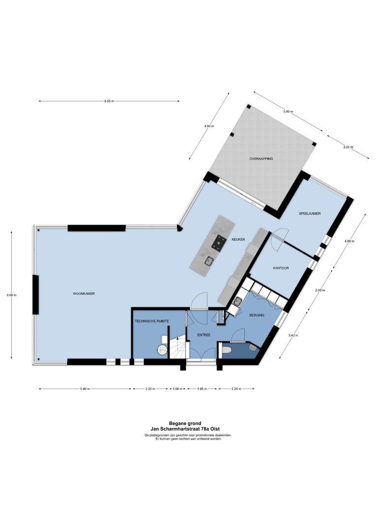Jan Schamhartstraat 78 a, Olst plattegrond-0