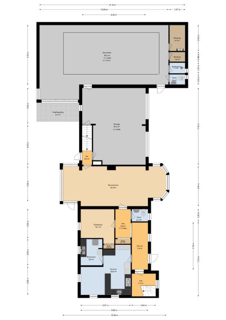 Jan Dommer van Poldersveldtweg 4, Ubbergen plattegrond-0