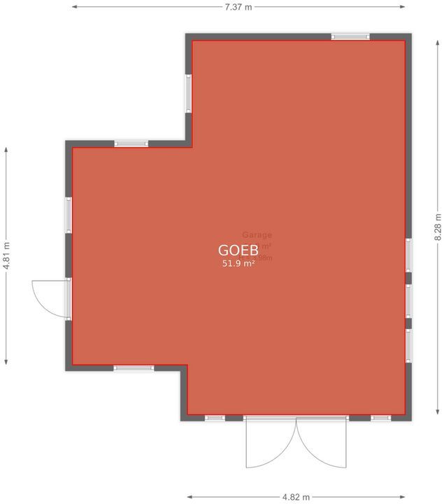 Oerdijk 95, Schalkhaar plattegrond-