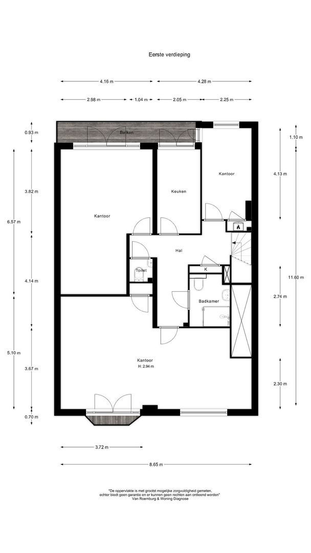 Stadionweg 70 H, Amsterdam plattegrond-1