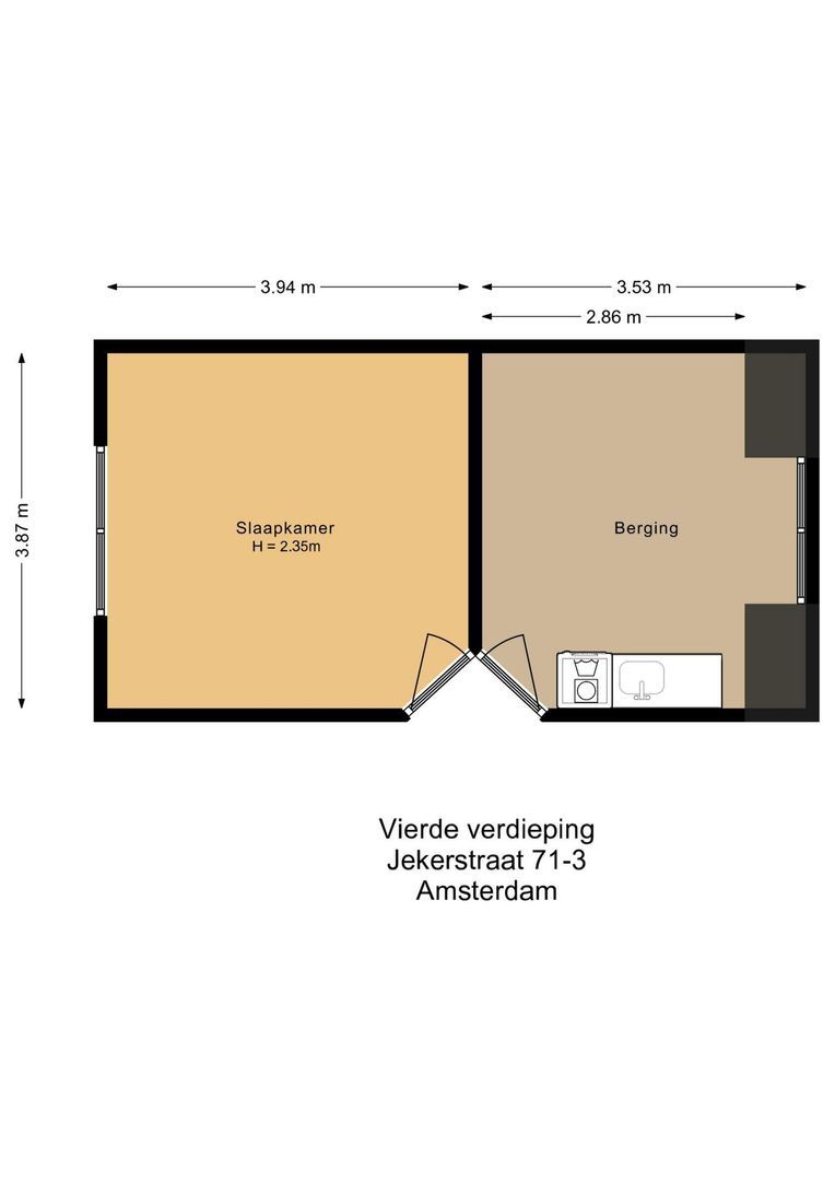 Jekerstraat 71 H, Amsterdam plattegrond-8