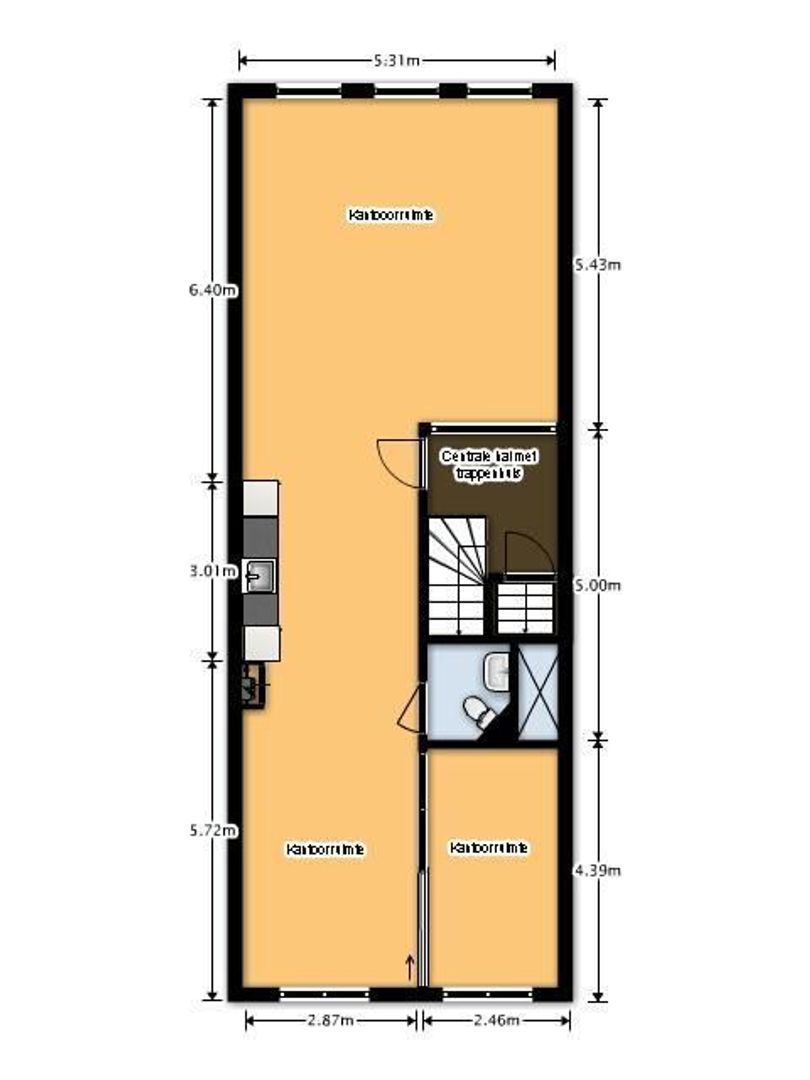 Nieuwezijds Voorburgwal 158, Amsterdam plattegrond-0