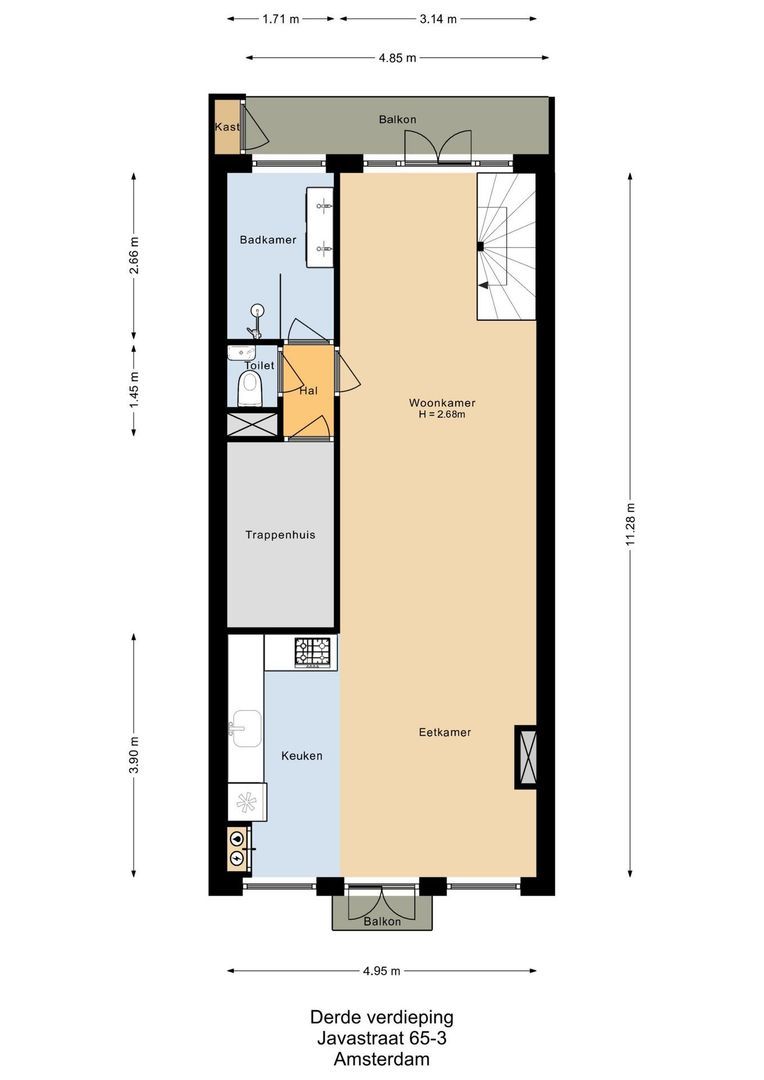 Javastraat 65 H, Amsterdam plattegrond-6