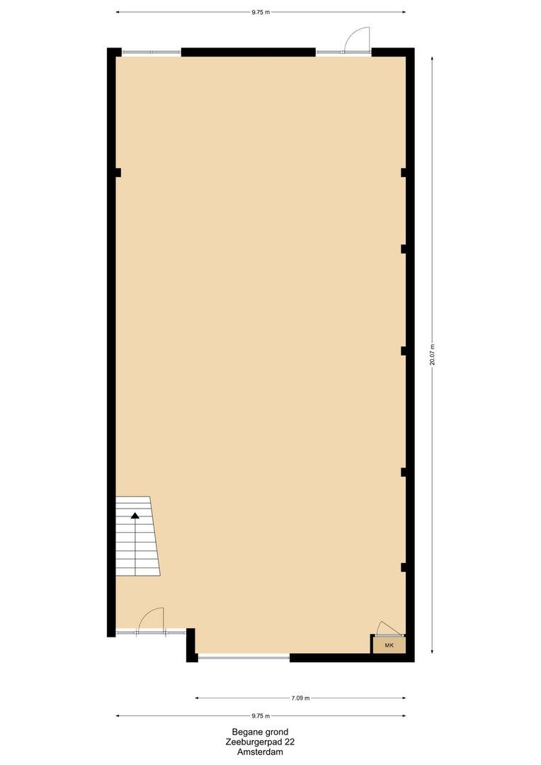 Zeeburgerpad 22, Amsterdam plattegrond-1