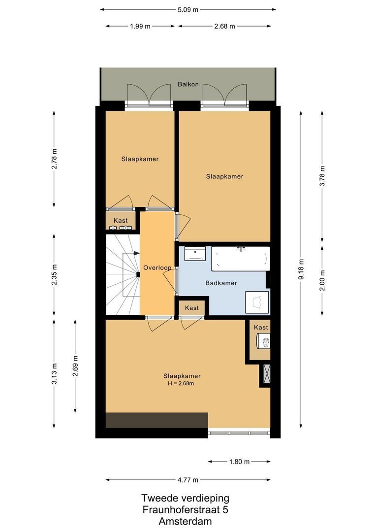 Fraunhoferstraat 5 H, Amsterdam plattegrond-4