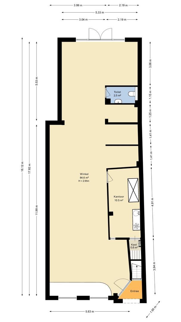 Middenweg 50 H, Amsterdam plattegrond-0