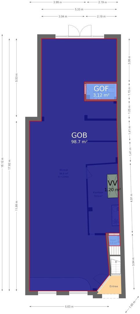 Middenweg 50 H, Amsterdam plattegrond-1