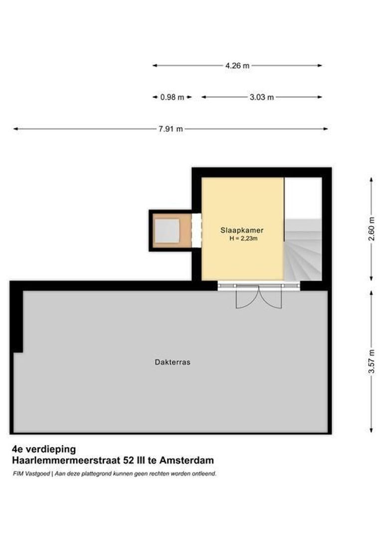 Haarlemmermeerstraat 52 III&IV, Amsterdam plattegrond-1
