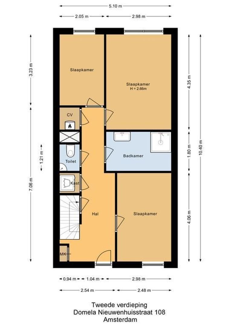 Domela Nieuwenhuisstraat 108, Amsterdam plattegrond-3