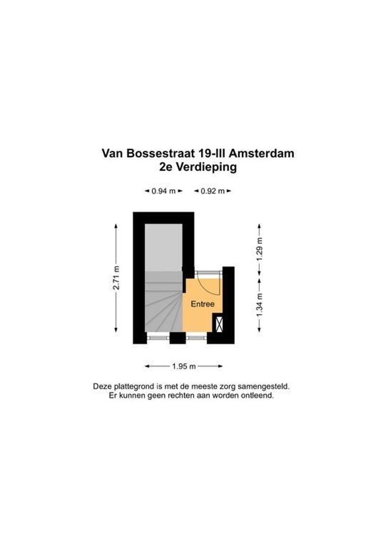 Van Bossestraat 19 -III, Amsterdam plattegrond-0