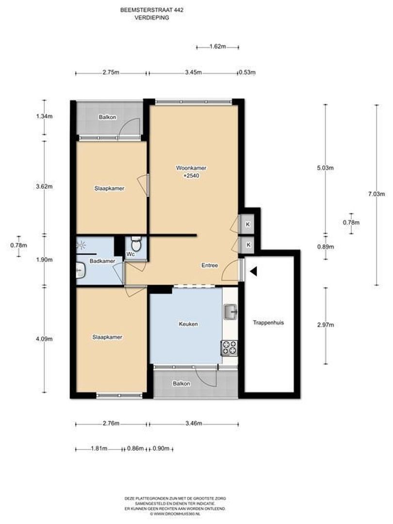 Beemsterstraat 442, Amsterdam plattegrond-0