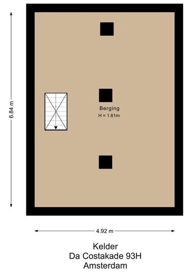 Da Costakade 93 H, Amsterdam plattegrond-2