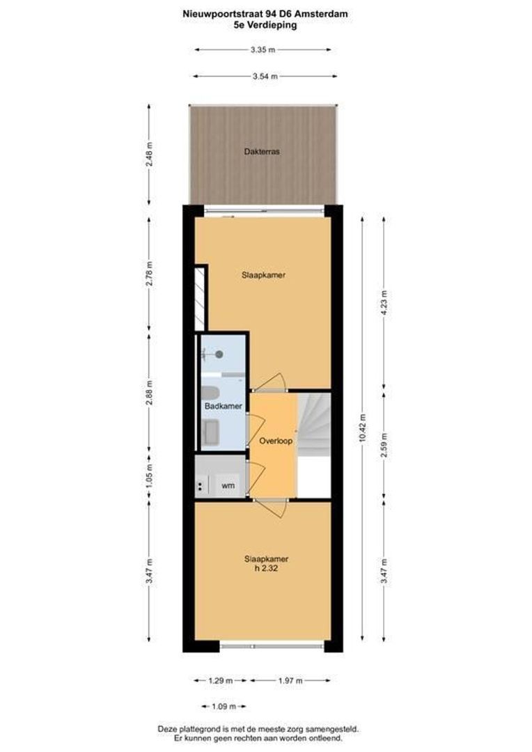 Nieuwpoortstraat 94 D6, Amsterdam plattegrond-1