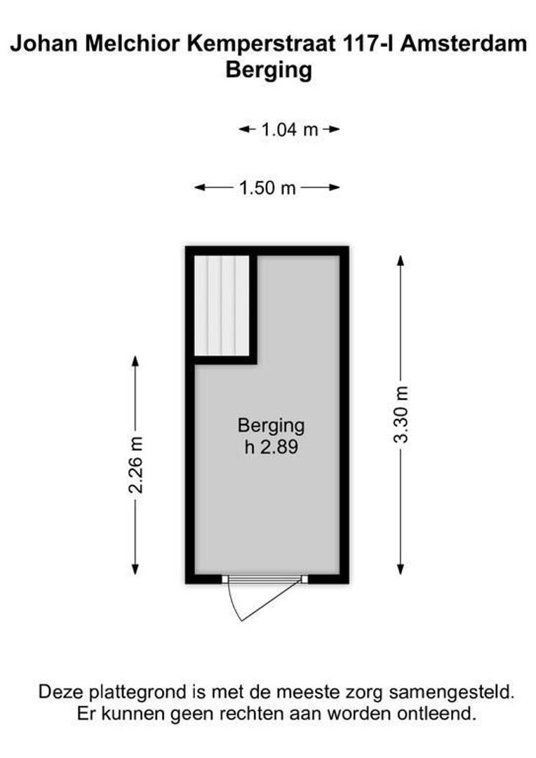 Joan Melchior Kemperstraat 117 I, Amsterdam plattegrond-1