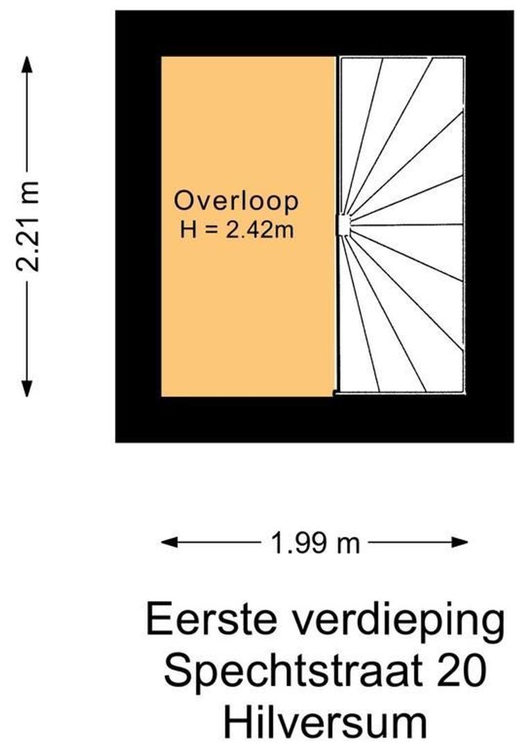 Spechtstraat 20, Hilversum plattegrond-1