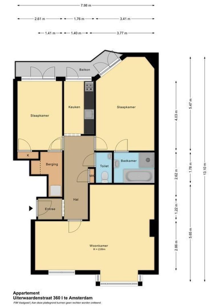 Uiterwaardenstraat 360 I, Amsterdam plattegrond-0