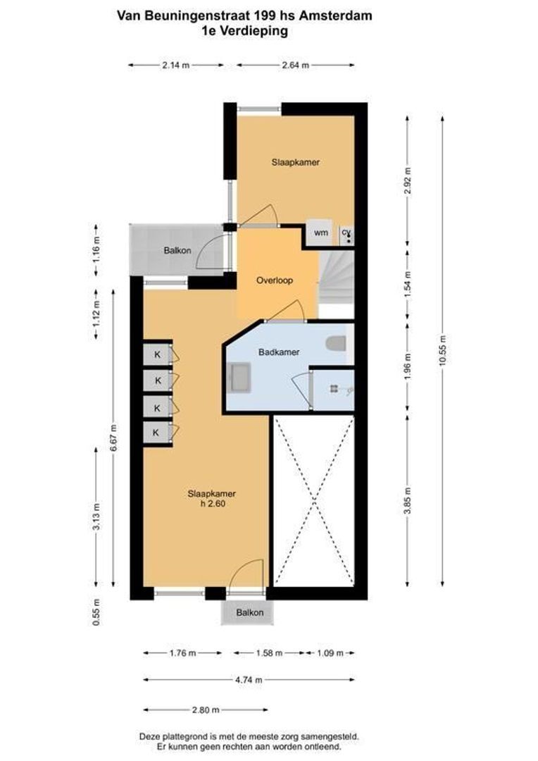 Van Beuningenstraat 199 Hs & I, Amsterdam plattegrond-0