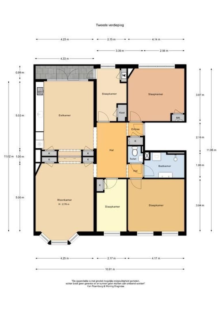 Milletstraat 34 II, Amsterdam plattegrond-0