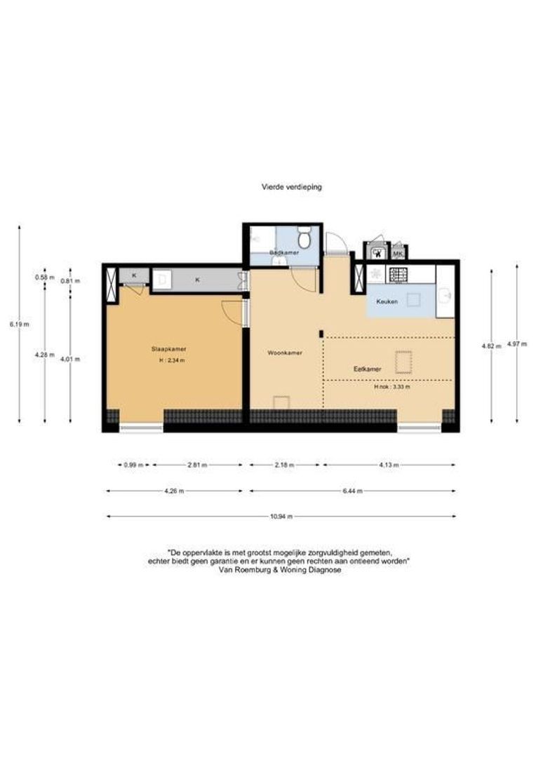 Milletstraat 34 II, Amsterdam plattegrond-1