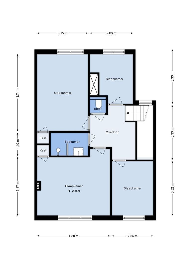 Lomanstraat 2 H, Amsterdam plattegrond-3