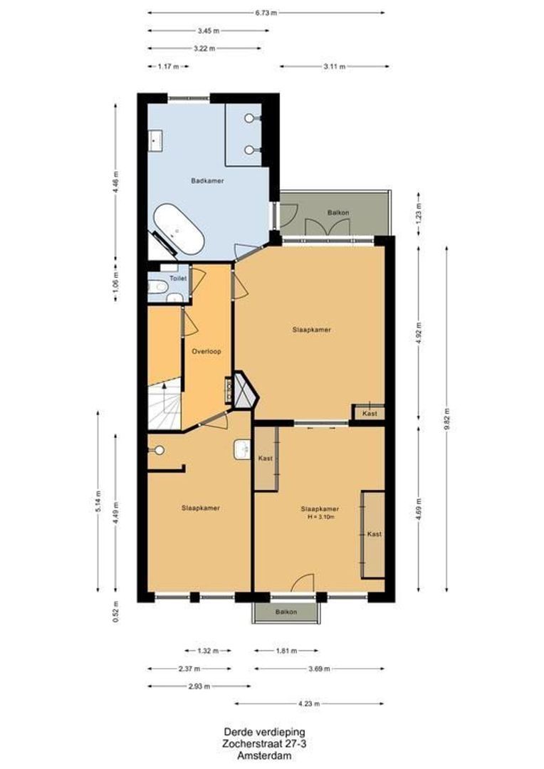 Zocherstraat 27 III, Amsterdam plattegrond-0