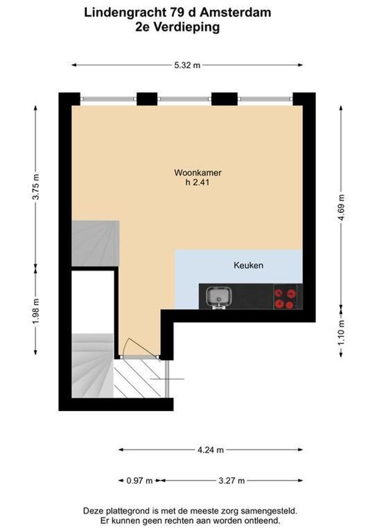 Lindengracht 79 C, Amsterdam plattegrond-5
