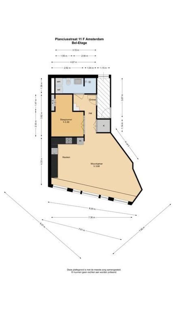 Planciusstraat 11 F, Amsterdam plattegrond-0