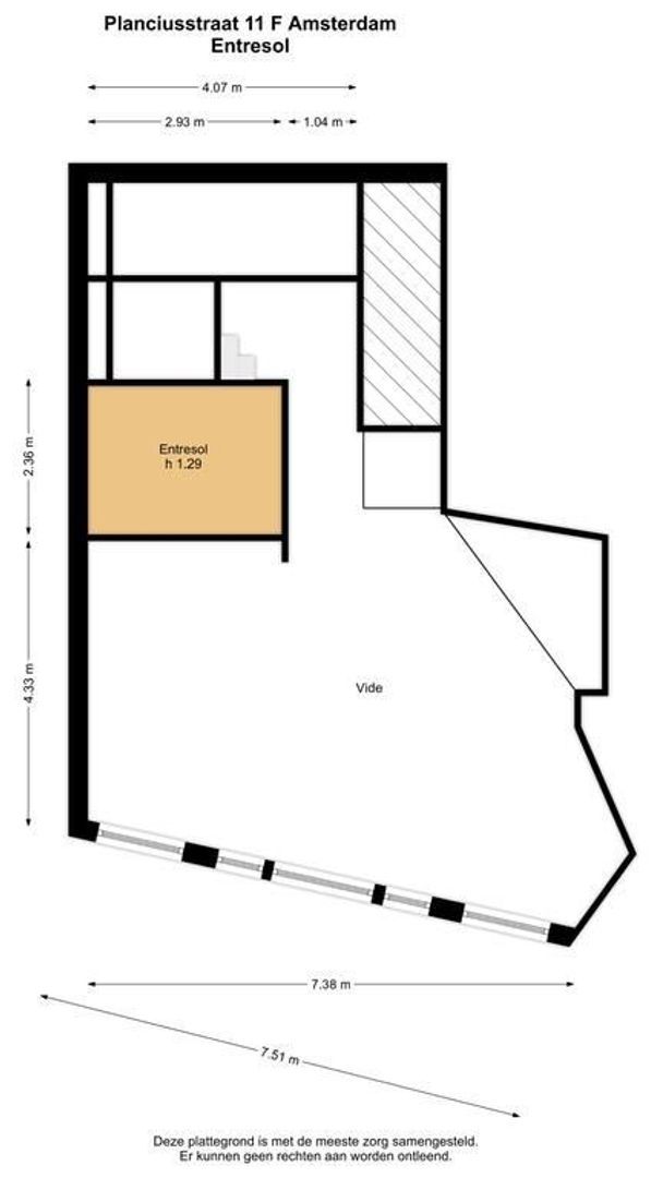 Planciusstraat 11 F, Amsterdam plattegrond-1