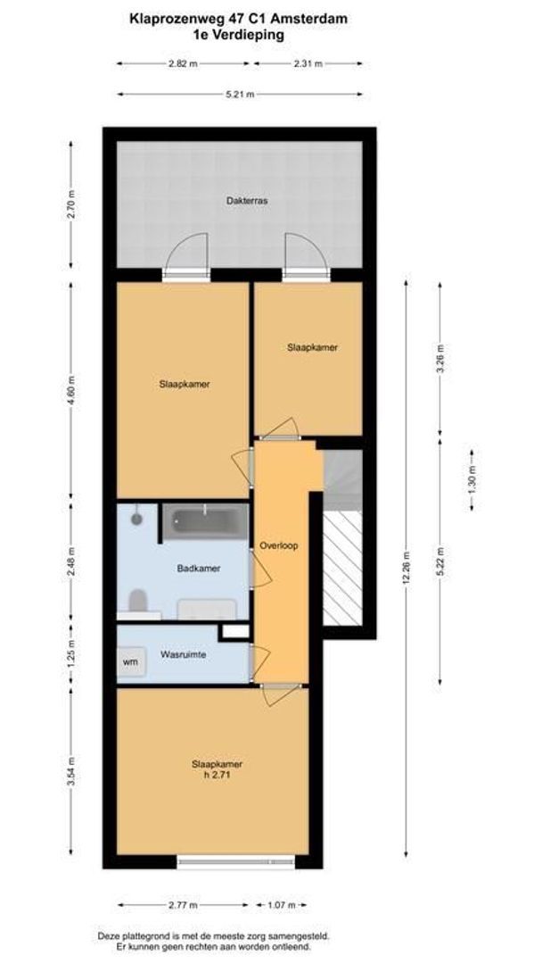 Klaprozenweg 47 C 1, Amsterdam plattegrond-1