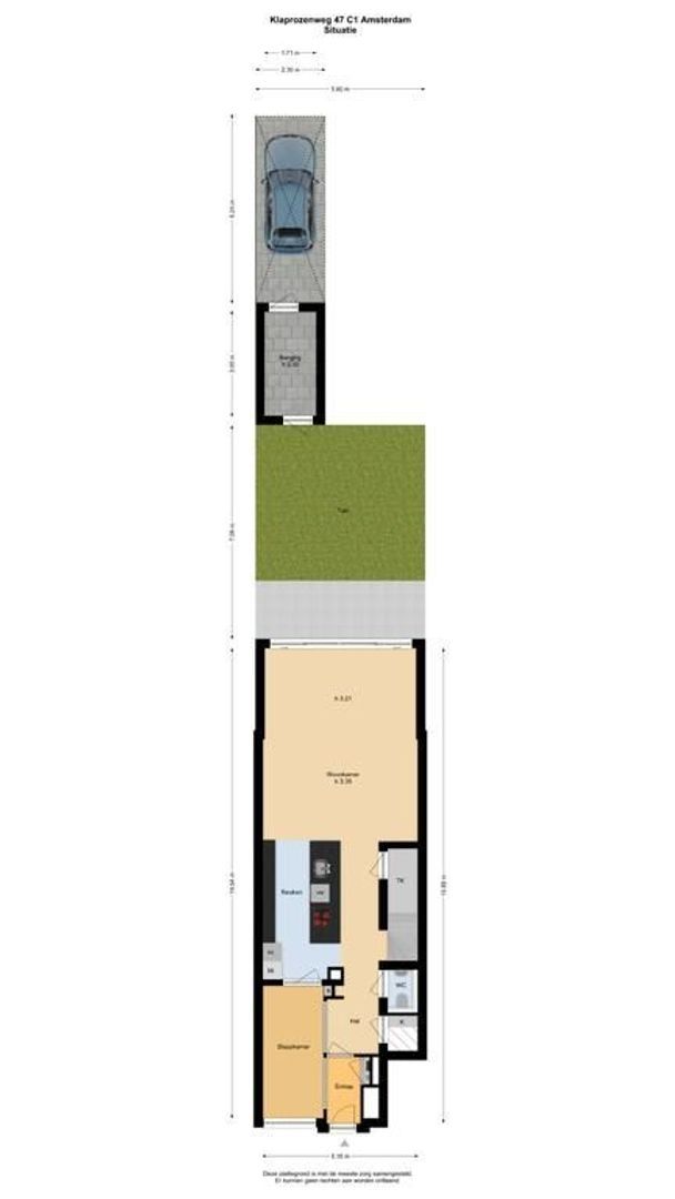 Klaprozenweg 47 C 1, Amsterdam plattegrond-2