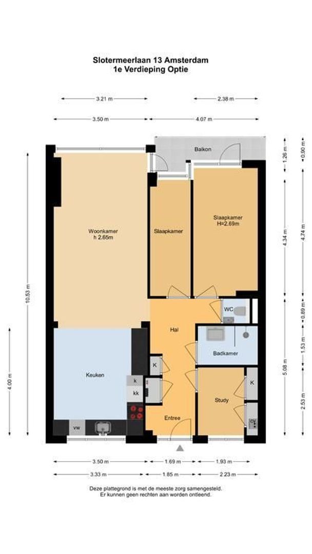 Slotermeerlaan 13, Amsterdam plattegrond-1