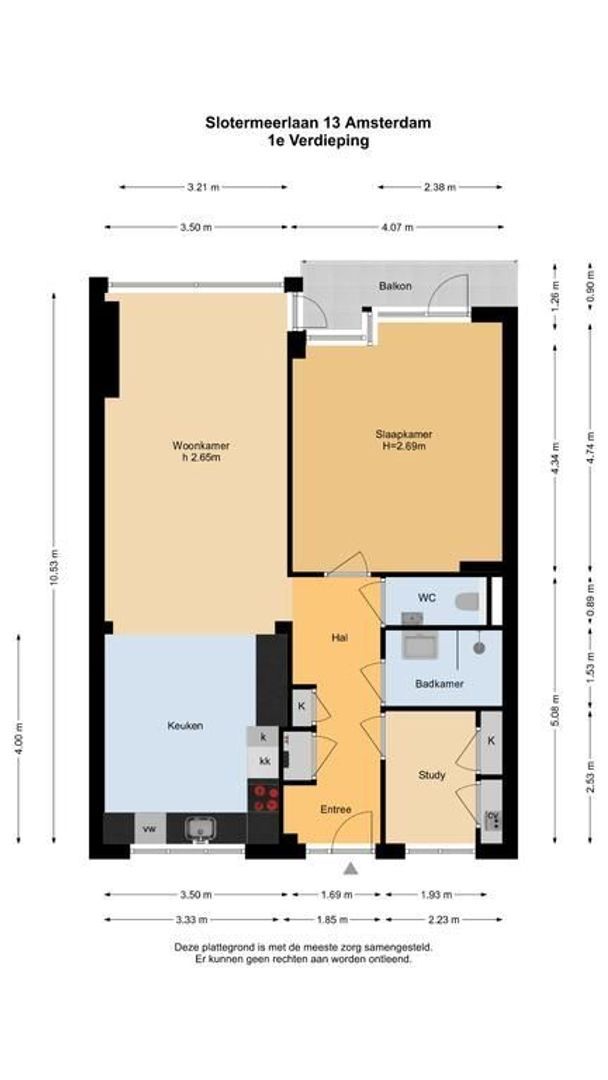 Slotermeerlaan 13, Amsterdam plattegrond-0