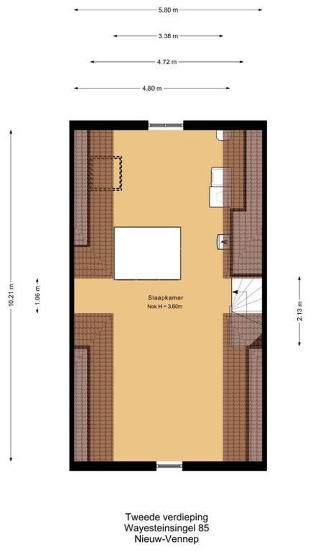 Wayesteinsingel 85, Nieuw-Vennep plattegrond-1