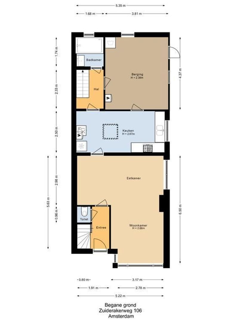 Zuiderakerweg 106, Amsterdam plattegrond-0