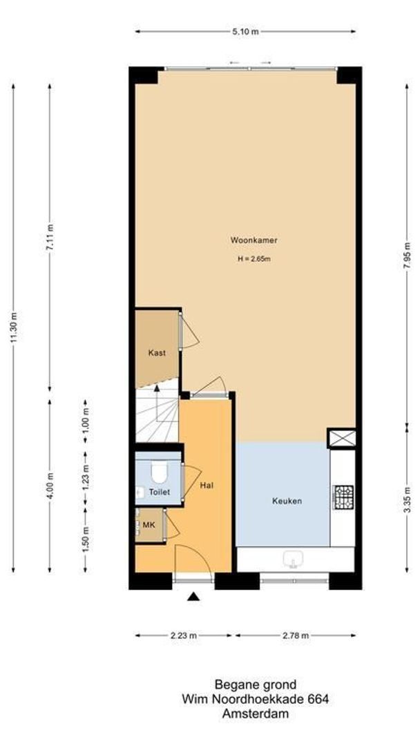 Wim Noordhoekkade 664, Amsterdam plattegrond-1