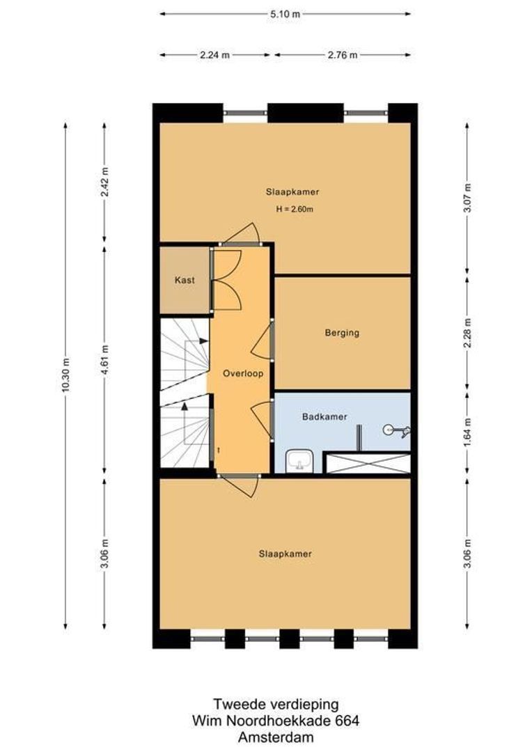 Wim Noordhoekkade 664, Amsterdam plattegrond-3