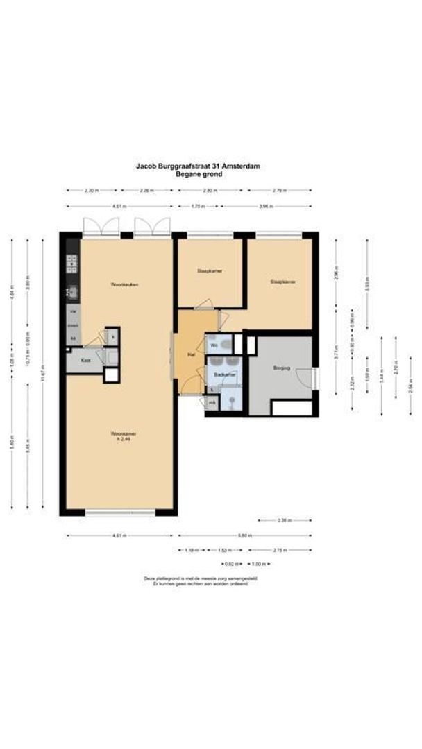 Jacob Burggraafstraat 31, Amsterdam plattegrond-0