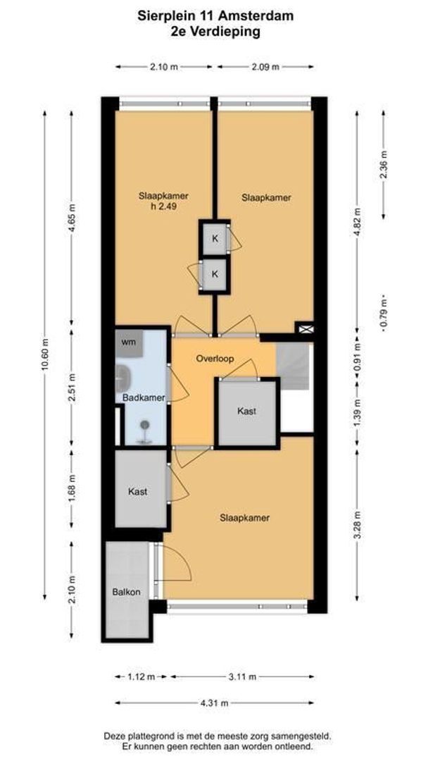 Sierplein 11, Amsterdam plattegrond-0