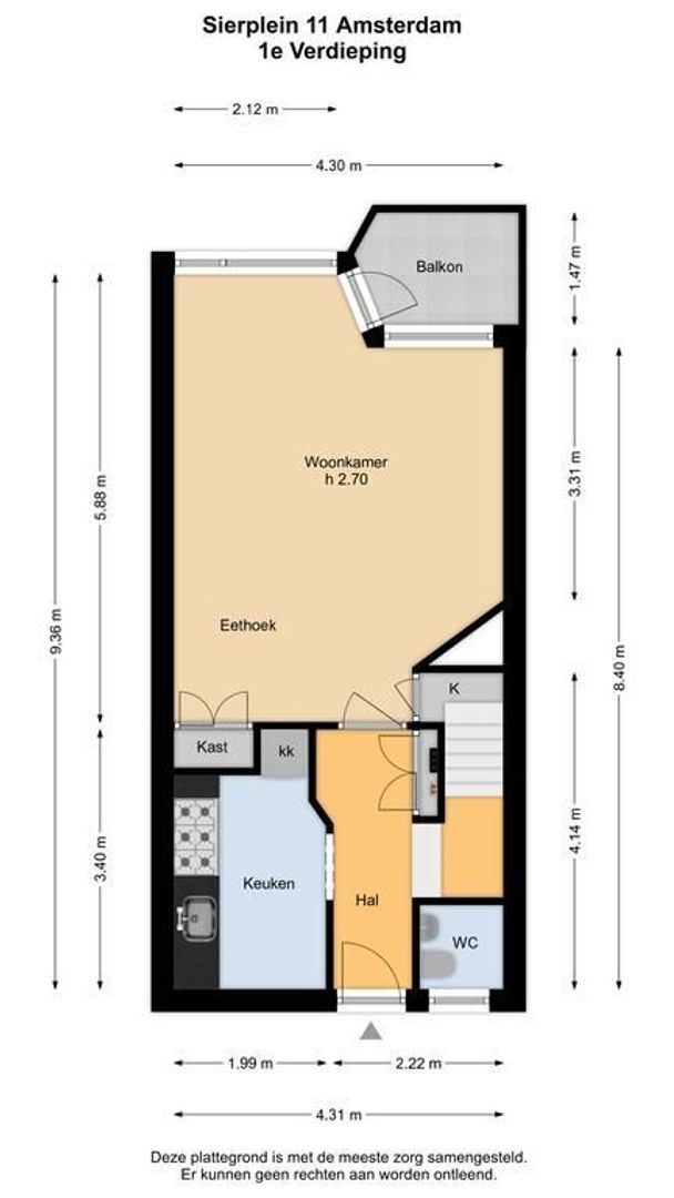 Sierplein 11, Amsterdam plattegrond-1